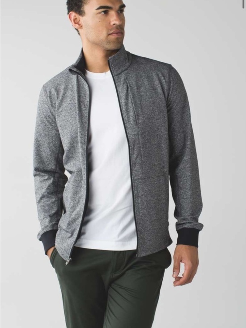 lululemon athletica Men's Gray Performance Jacket PREPOST HEATHERED